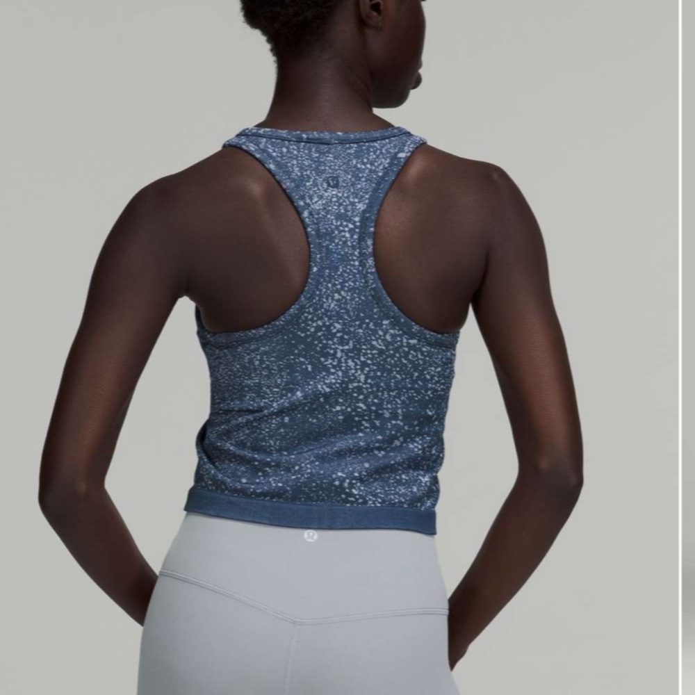 lululemon athletica Blue Speckled Tank Top - Picture 2 of 9